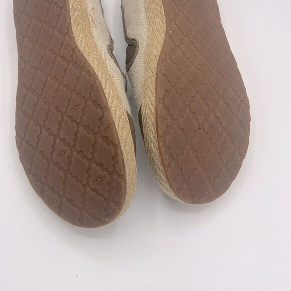 UGG women’s Delizah natural canvas slip on loafer size 6 - Picture 8 of 8